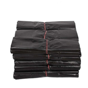 Black Vest Bag Plastic Bag HDPE Plastic Garbage Bag