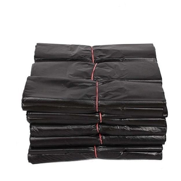 Black Vest Bag Plastic Bag HDPE Plastic Garbage Bag