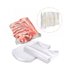 Plastic custom print red blue retractable curved shrink wrap bag transparent bone in meat high barrier shrink bags