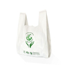 Biodegradable pla cheap supermarket plastic t-shirt shopping bag supermarket t-shirt vest bag